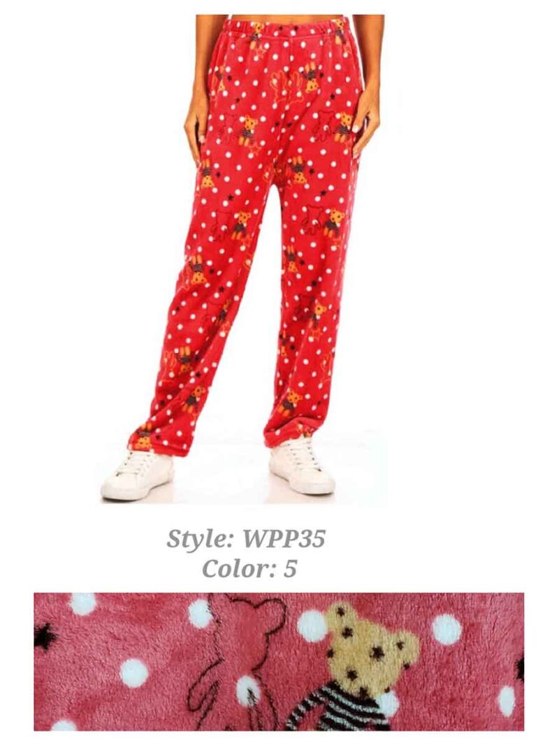 Pajama pants MODEWPP35 color stars and teddy bear print