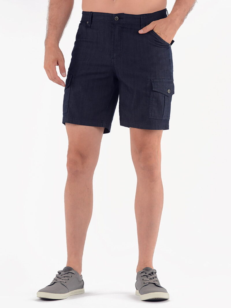 Lois Jeans Cargo Bermuda Tom 1816-7700 stretchy and comfortable textured cotton navy color