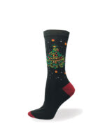 Zero Point cotton socks 6245-BN Christmas tree pattern