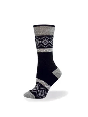 Point Zero cotton socks 6507-B flake pattern black
