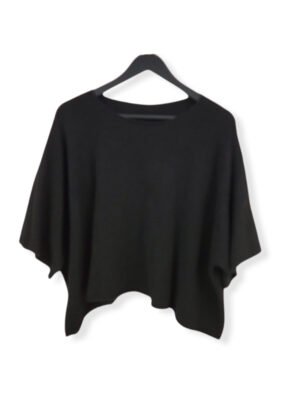 Paris Italy import 5505 cape style sweater black