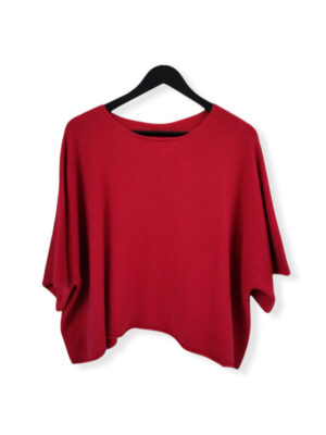 Paris Italy import 5505 cape style sweater raspberry