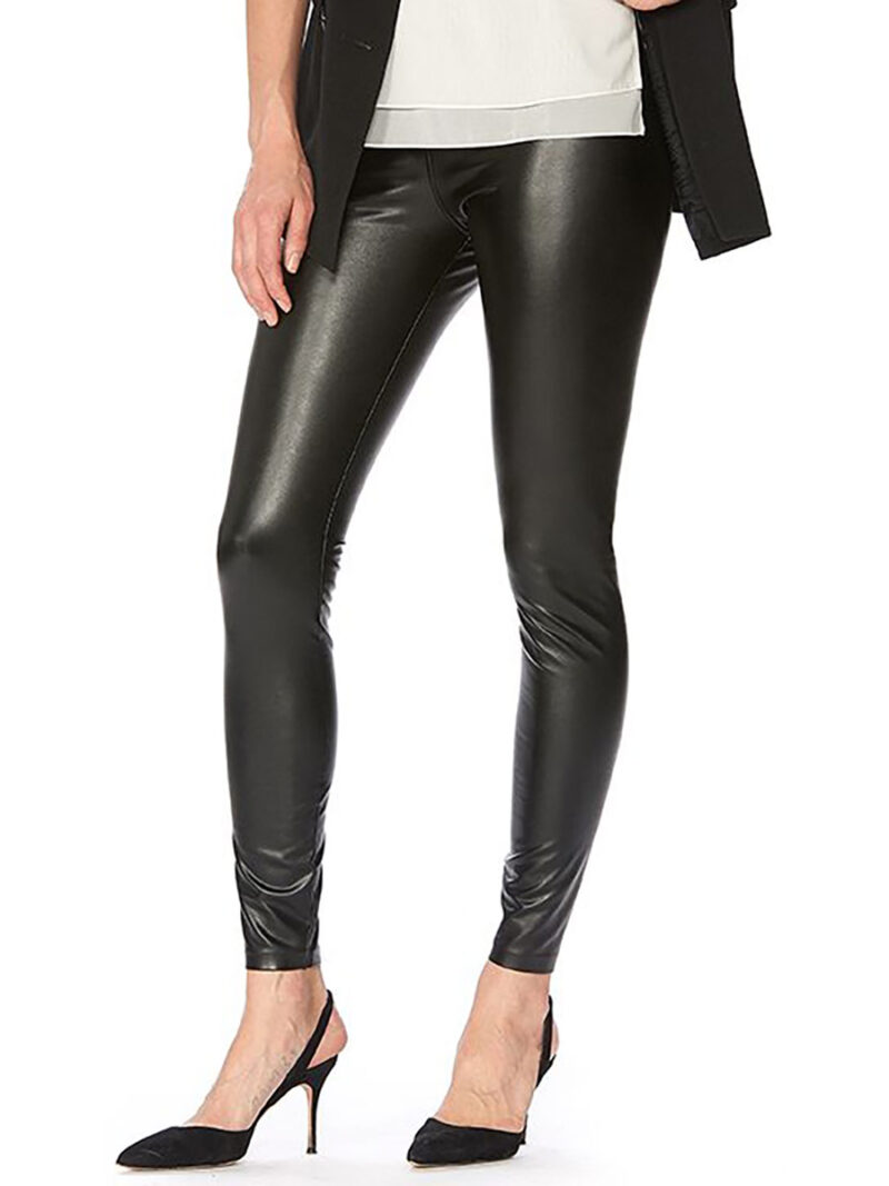 Hue 21880 leather look leggings black