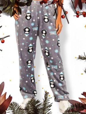 Pantalon pyjama MODE WPP35 imprimé pingouin