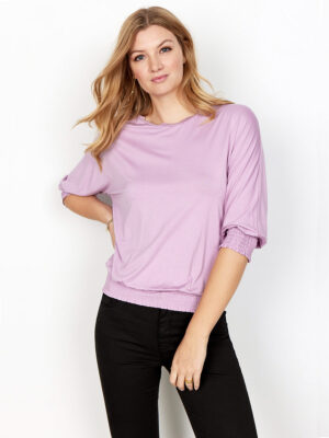 Soya Concept top 25528 3/4 sleeve purple