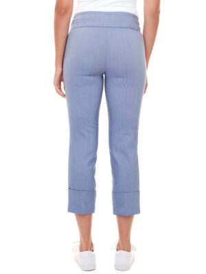 Pantalon cheville UP 67492 couleur indigo pâle