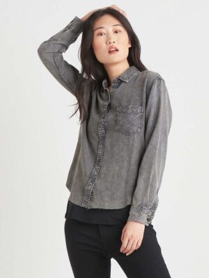 Dex blouse 1923252D grey washed