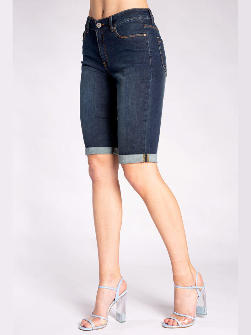 Carreli jeans bermuda shorts BP-0083 in denim medium blue