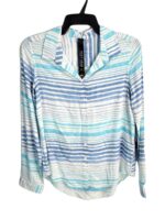 Motion blouse MOI4844 long sleeves with stripes