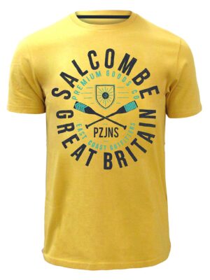 T-Shirt Point Zero 7851104 manches courtes jaune imprimé