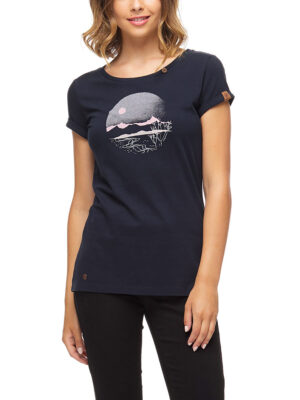 Ragwear T-Shirt 2211-10016 Printed Short Sleeve navy