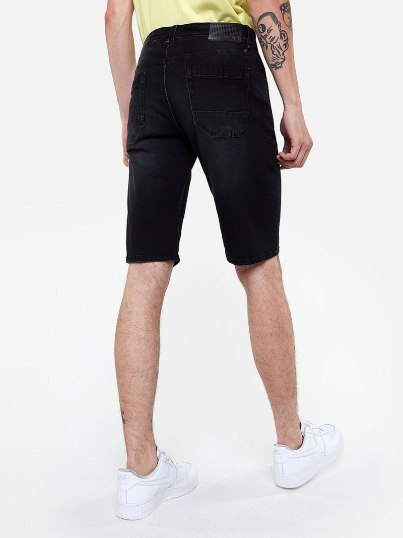 Projek Raw Bermuda shorts 140862 in stretchy and comfortable black denim