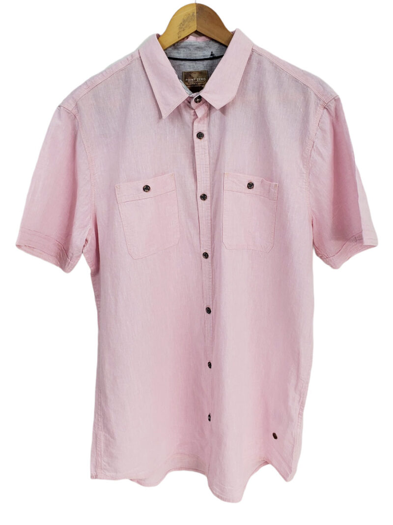 Point Zero linen shirt 7854300 pink