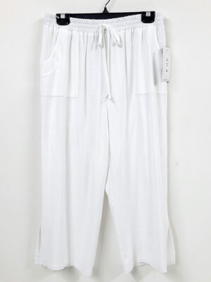 Pantalon Dévia B119P en lin blanc