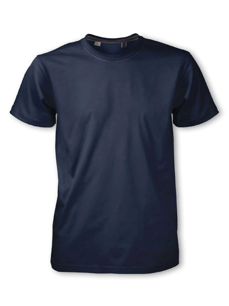 T-shirt Point Zero NOOS1000 de base en coton marine
