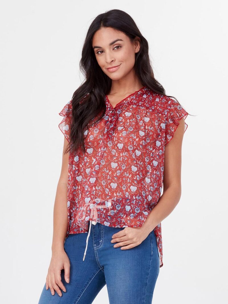 Lois Jeans blouse 29022 printed red