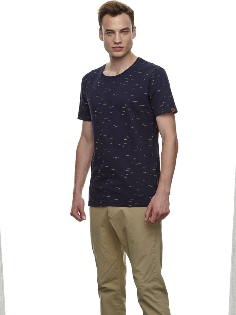 Ragwear 2012-15015 Taylor Printed short sleeve navy t-shirt