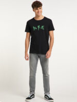 Ragwear T-shirt 2212-15007 Borny freestyle bike print in black