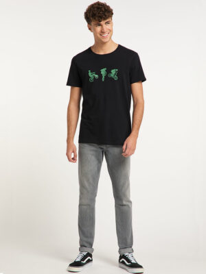 T-shirt Ragwear 2212-15007 Borny imprimé vélo freestyle noir