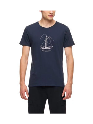 T-shirt Ragwear 2212-15024 Sevy Remake imprimé voilier marine