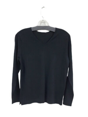 Chandail CYC 222-4042 de base en tricot avec encolure en V couleur noir