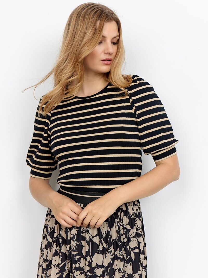 Soya Concept Top 25793 with black stripes