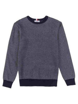 Tricot Losan 221-5003AL en tricot léger texturé marine