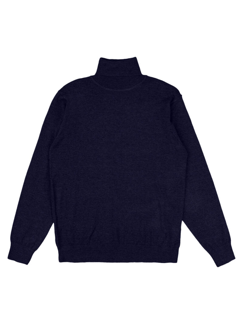 Losan knit 221-5655AL lightweight soft and comfortable turtleneck navy