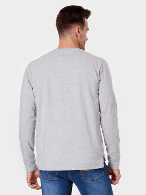 T-shirt Lois Jeans 11101 manches longues style Henley gris