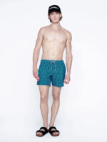 Public Beach PB4609 ultra comfort printed swim shorts turkoise