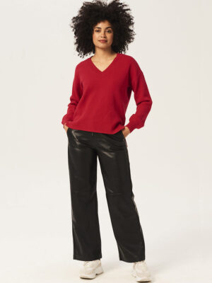 Garcia U20047 sweater in soft and comfortable knit red