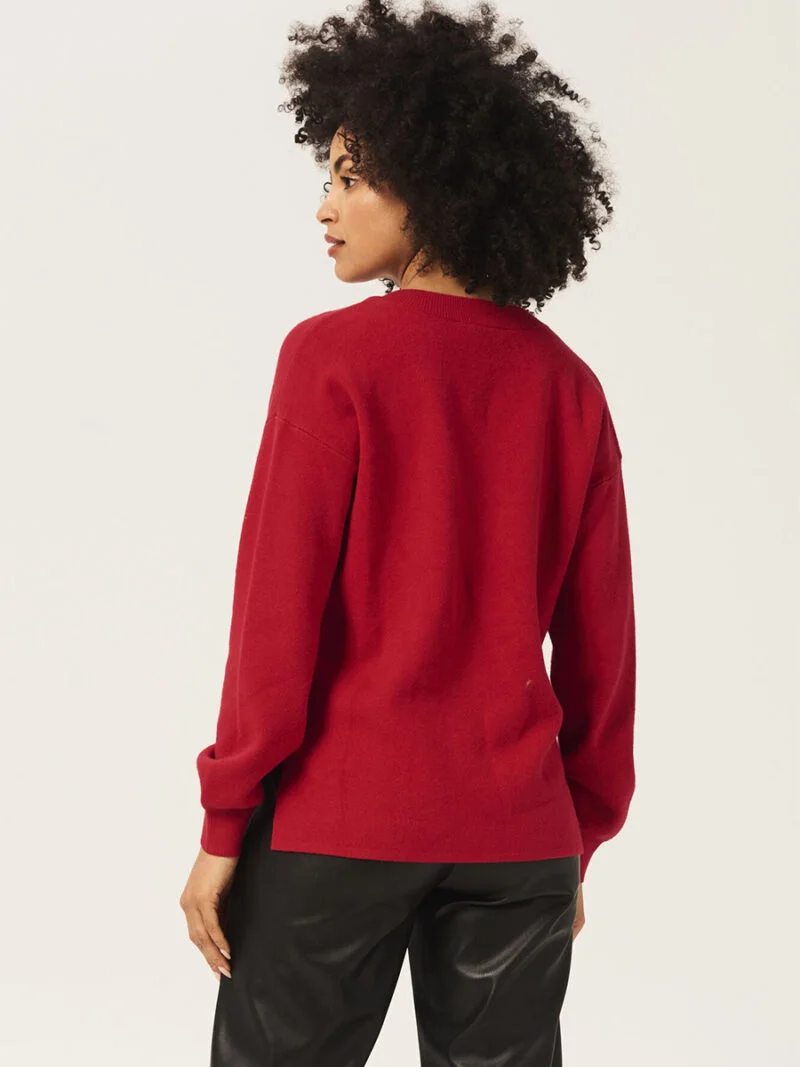 Chandail Garcia U20047 en tricot doux et confortable rouge