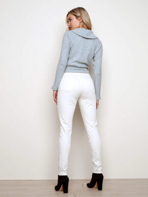 Pantalon Charlie B C5125S-618A extensible pull on et facile à enfiler couleur naturel