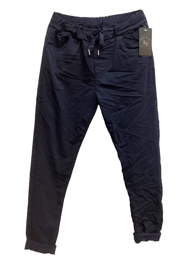 Pants Paris Italy 01357 stretchy and comfortable navy color