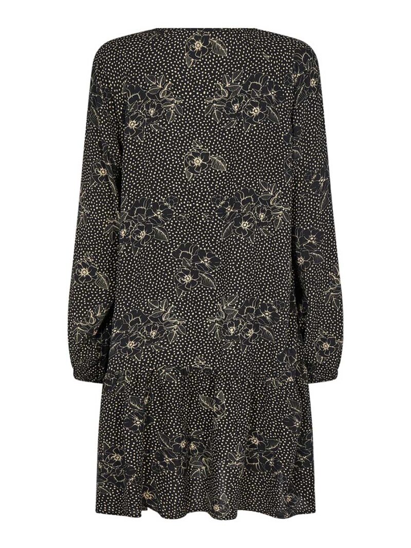 Dress Soya Concept 18210 printed long sleeves black combo