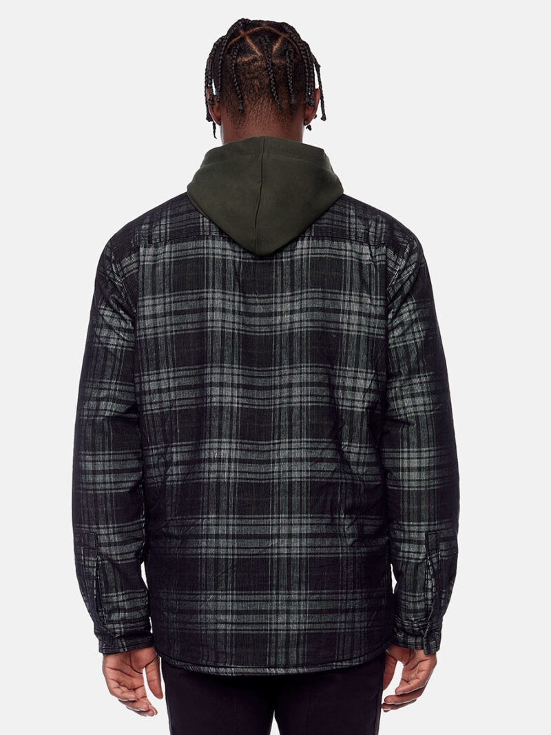 Projek Raw overshirt 141255 in corduroy printed with a sherpa lining