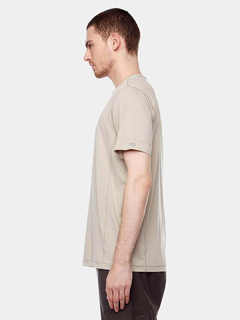 T-shirt Projek Raw PPF22301 manches courtes en tissus doux et extensible couleur beige champignon