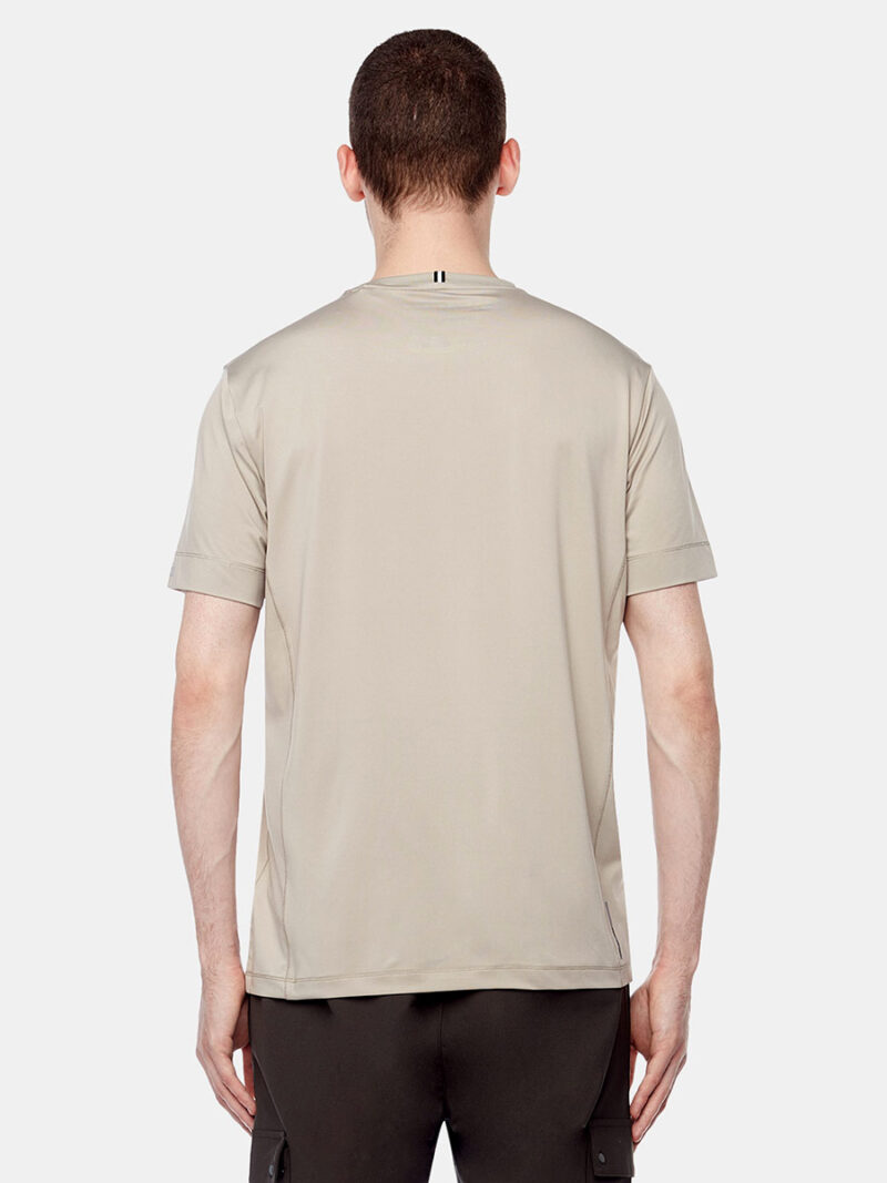 T-shirt Projek Raw PPF22301 manches courtes en tissus doux et extensible couleur beige champignon