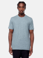 T-shirt Projek Raw PPF22305 manches courtes en tissu doux et extensible bleu