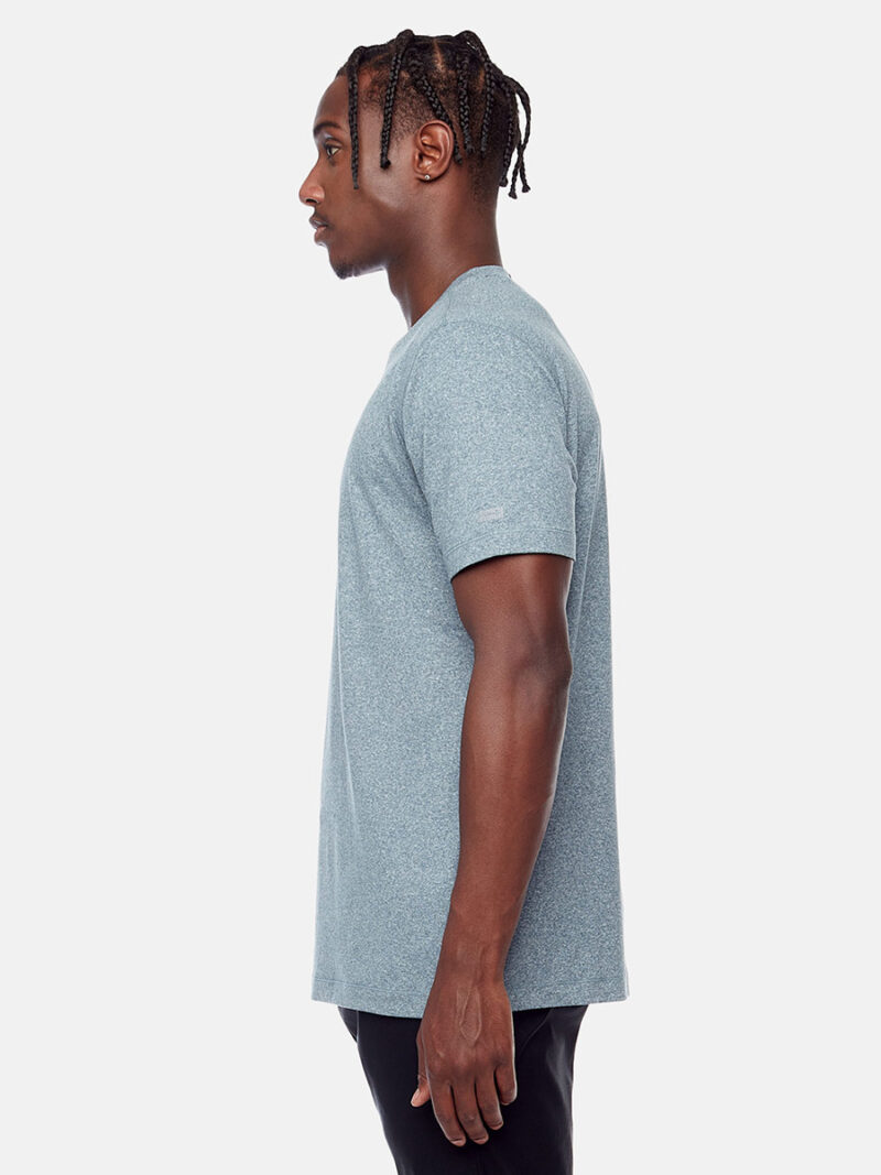T-shirt Projek Raw PPF22305 manches courtes en tissu doux et extensible bleu