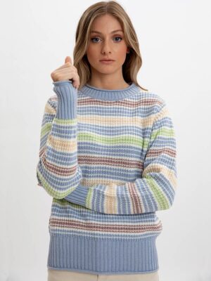 Point Zero 8953012 striped knit sweater