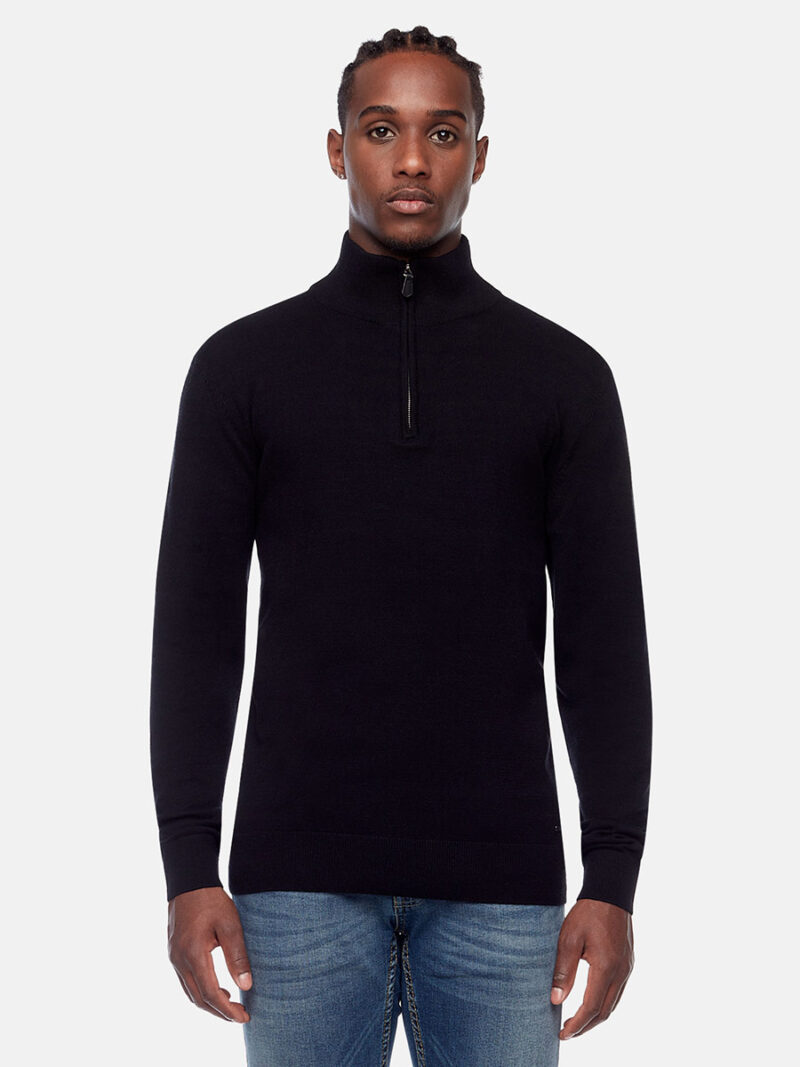 Chandail Projek Raw 141801 en tricot doux et confortable couleur noir