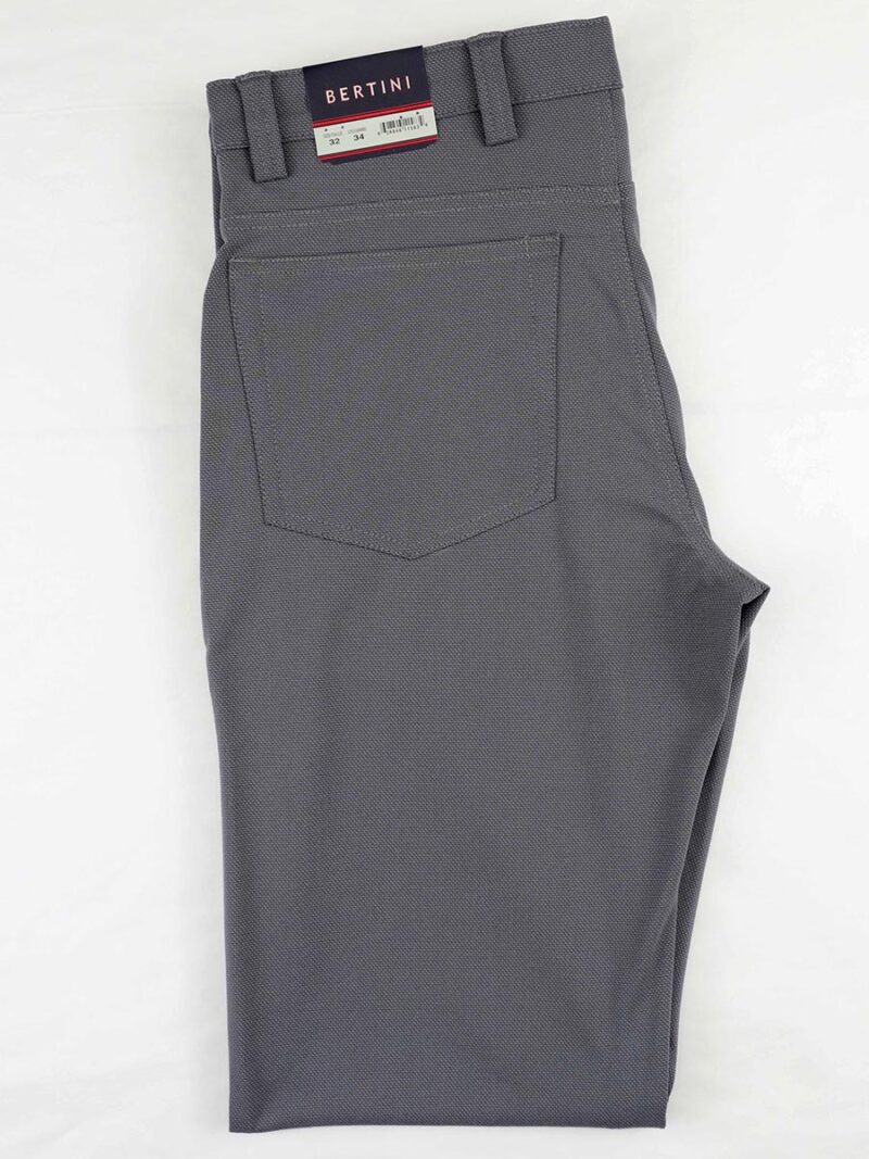Pantalon Bertini M1601M097 habillé extensible et confortable couleur gris