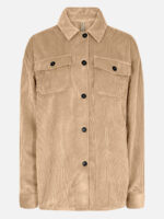 Soya Concept overshirt 18204 in soft corduroy beige
