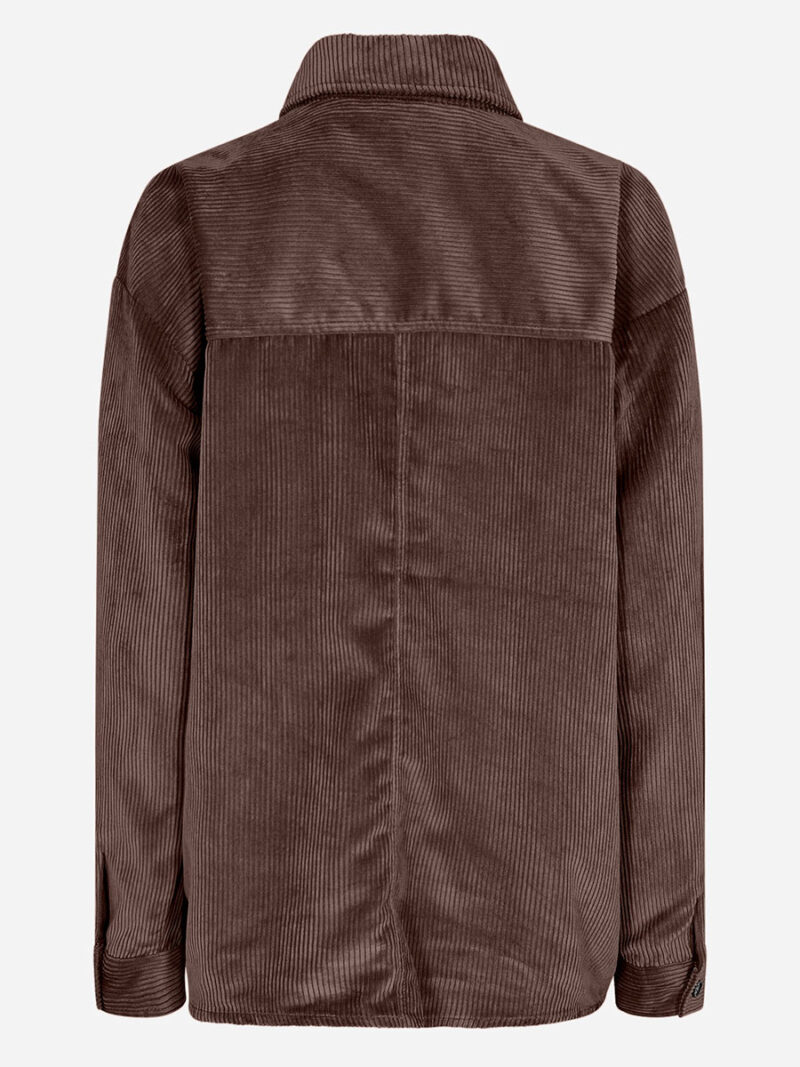 Soya Concept overshirt 18204 in soft corduroy brown