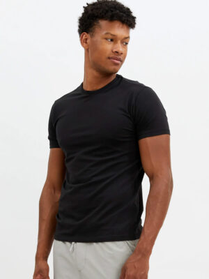 T-shirt Point Zero NOOS1004 manches courtes extensible et confortable noir