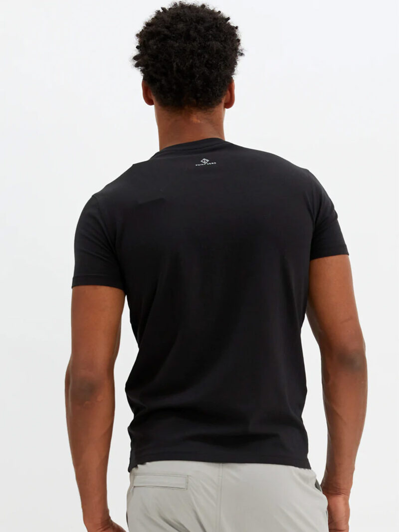 T-shirt Point Zero NOOS1004 manches courtes extensible et confortable noir