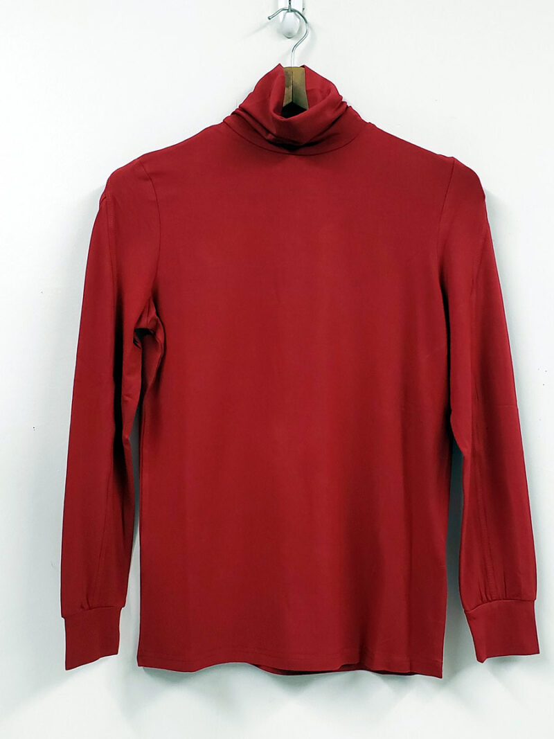 Top CoCo Y Club 222-5076 soft and comfortable turtleneck red