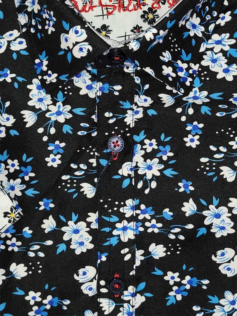 Sugar shirt short sleeves NEWPORT-S printed floral patterns