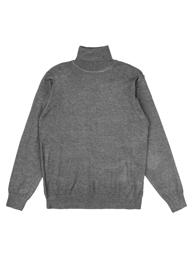 Losan knit 221-5655AL lightweight soft and comfortable turtleneck grey